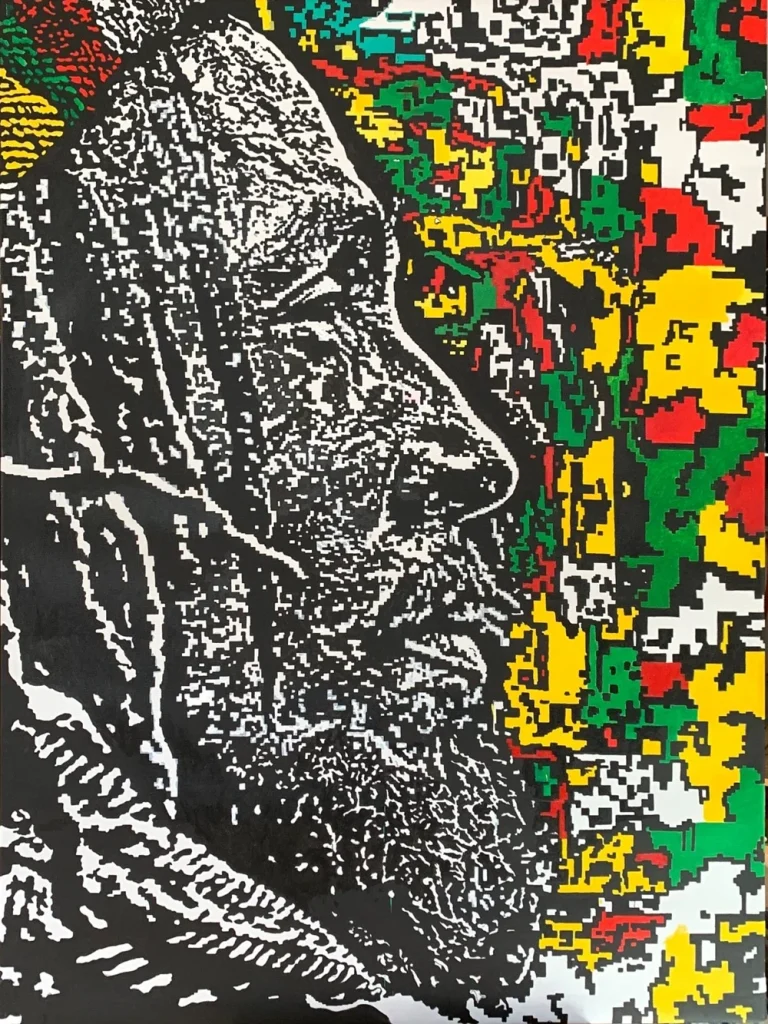 Binary Faces™ – Bob Marley Binary Faces™ – Bob Marley